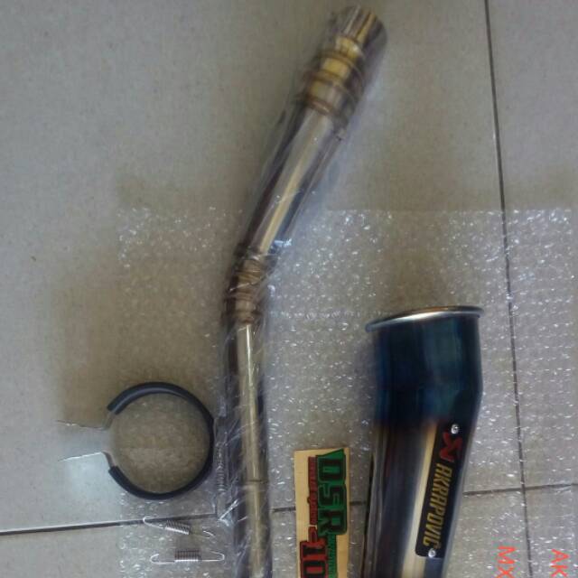 Akrapovic megaphone blue