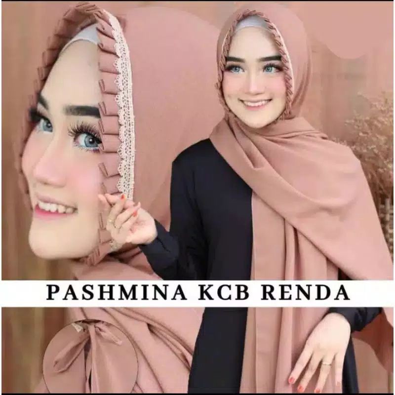 (TERLARIS COD PILIH WARNA)PASMINA KCB GERIGI PASHMINA TALI KCB LIPIT RENDA DIAMOND PREMIUM 175x75-1