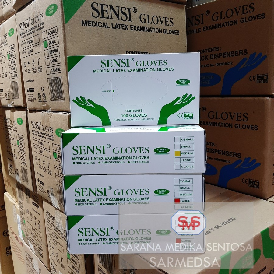 Sarung Tangan Latex Non Powder Sensi
