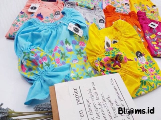 dress anak blooms.id usia 2-8th/ dress summer blooms/ baju dress anak/ dress cantik anak blooms id