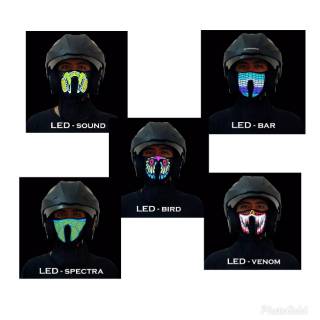 Masker Motor LED Mask Masker Unik Multifungsi Polyester Masker Motor LED Mask Masker Unik Multifungsi Polyester
