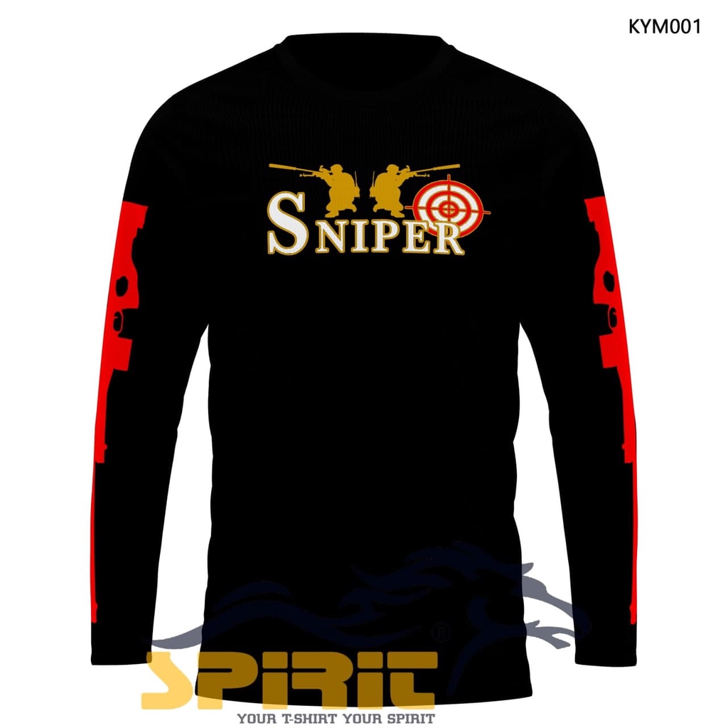 BAJU SNIPER T-Shirt KAOS OLARAGA MENEMBAK DISTRO PRIA SNIPER LENGAN PANJANG 100%Catton