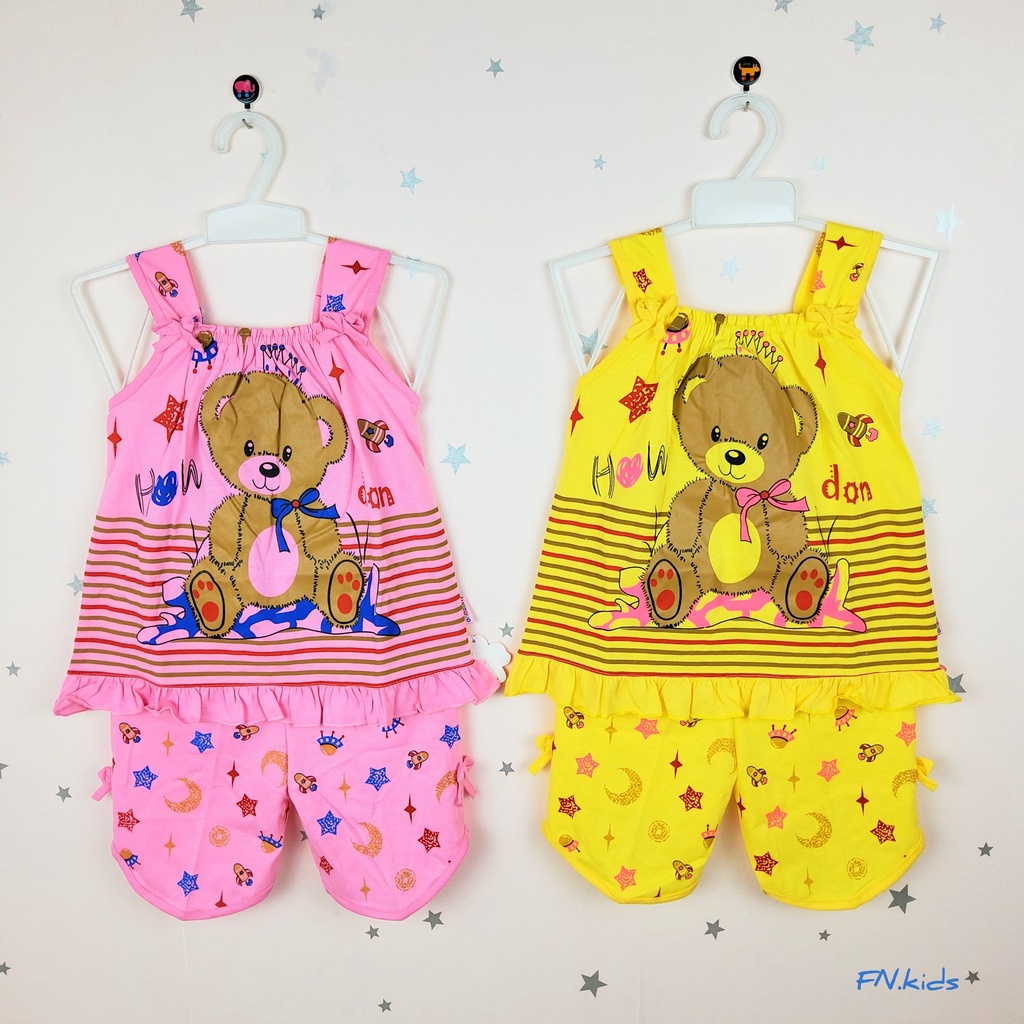 Pakaian Anak Perempuan / Setelan Singlet Anak Perempuan Usia 2-7 Tahun