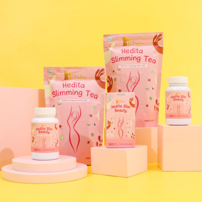 AMPUH  PELANGSING BPOM HEDITA KAPSUL DAN SLIMMING TEA DIET AMAN HERBAL TANPA EFEK SAMPING