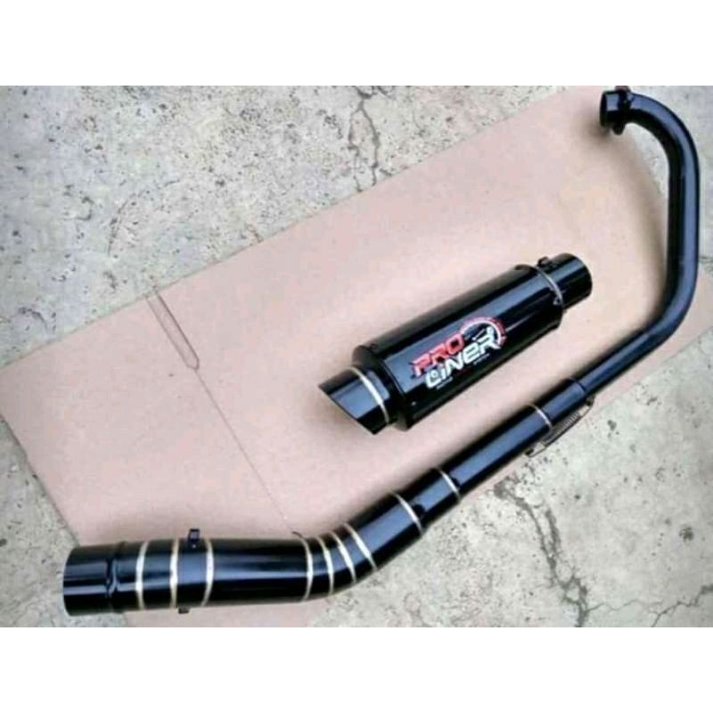 knalpot PROLINER BLACK DOFF YAMAHA Y15ZR SNIPER 150 MXi
