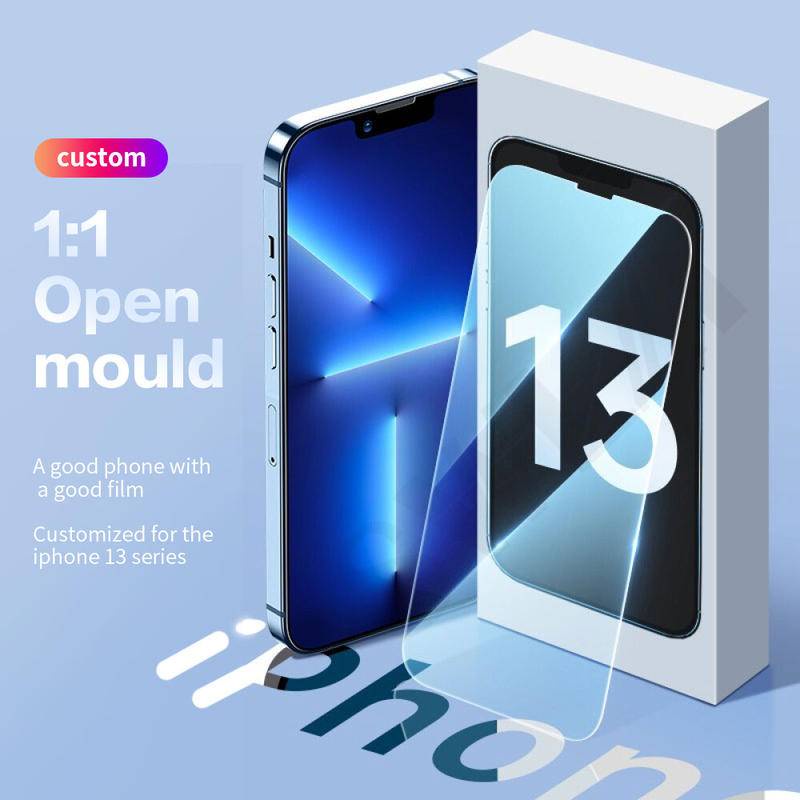Pelindung Layar Tempered Glass HD Anti Blue Light Untuk iPhone 13 12 11 Pro MAX Mini X XS MAX XR SE 2022 2020 6 6s 7 8 Plus