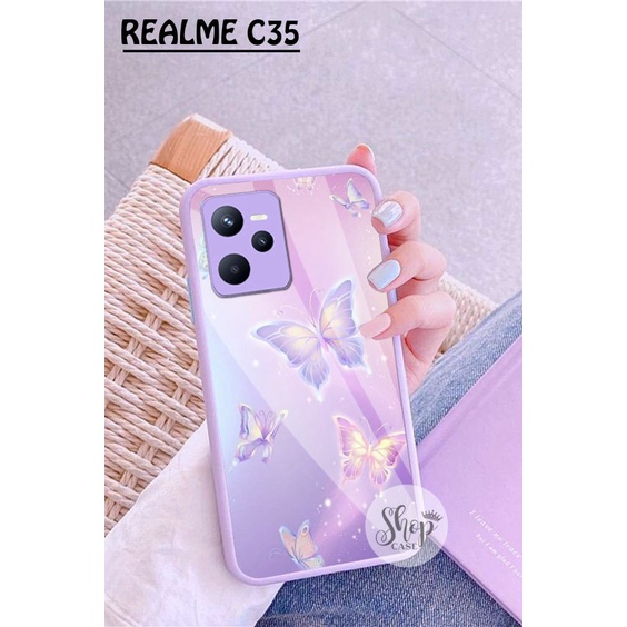 (SW) Softcase Kaca Ungu/Lilack Realme C35 Narzo 50A Prime softcase Realme C35 Narzo 50A Prime | casi