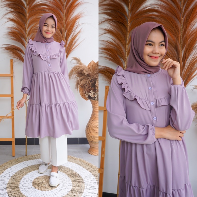 Zahra Tunik LD 100 110 Atasan Wanita Premium Busui Terbaru Ukuran L XL Bahan Shakila Premium Termurah Bisa COD by Zenic_id