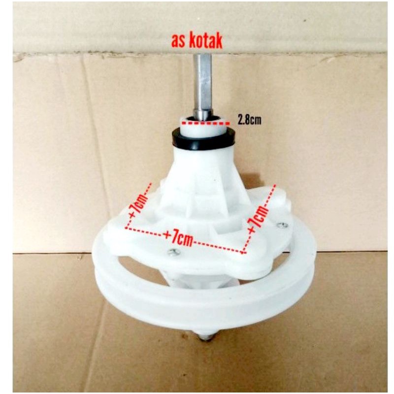 girbok/gearbox mesin cuci sanken/sanken kupu kupu as kotak