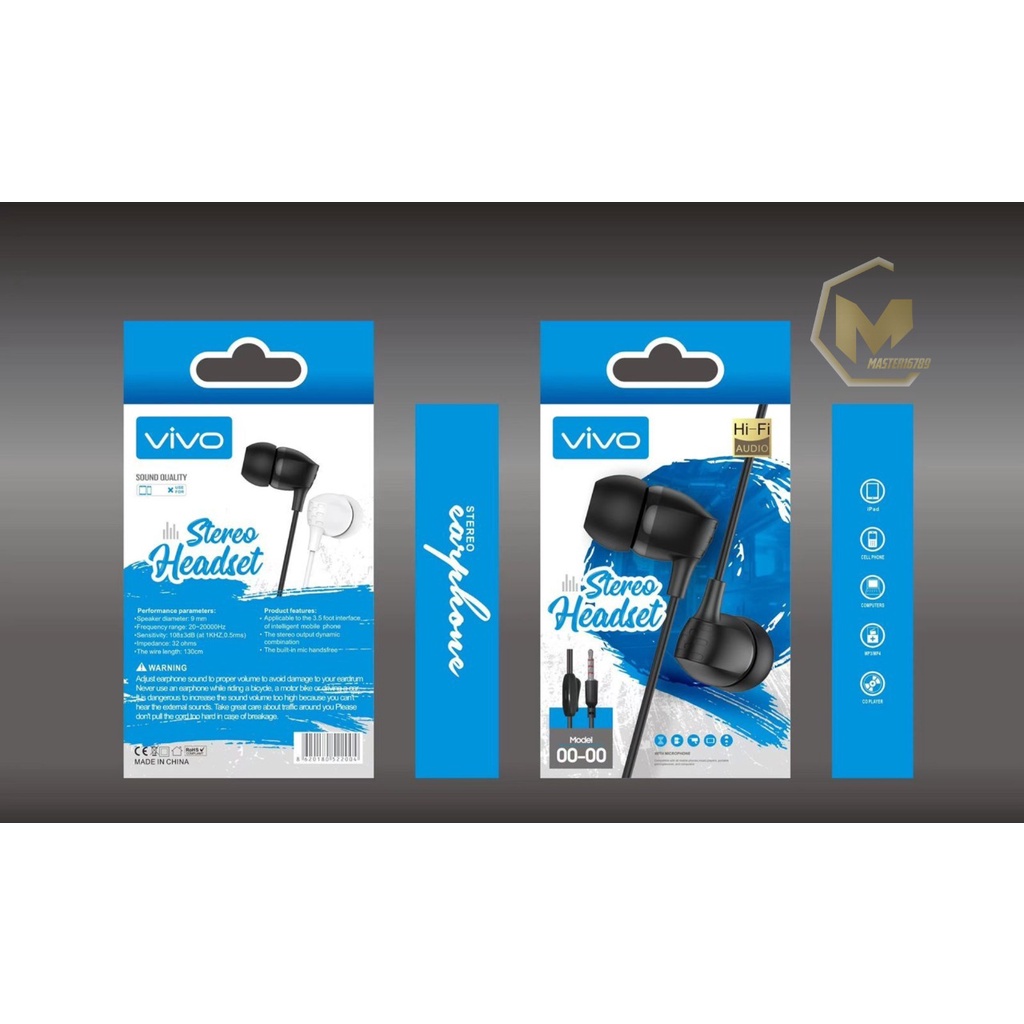 HEADSET HEADSFREE HF EARPHONE I99 SUPER EXTRA BASS OPPO XIOAMI VIVO SAMSUNG REALME MA3308
