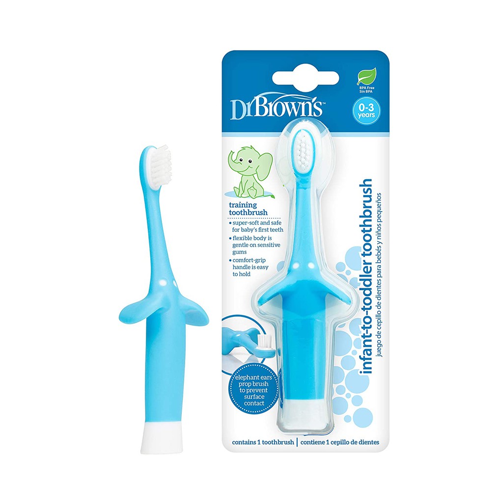 Dr Brown's Infant to Toddler Toothbrush 0-3 Tahun | Sikat Gigi Bayi