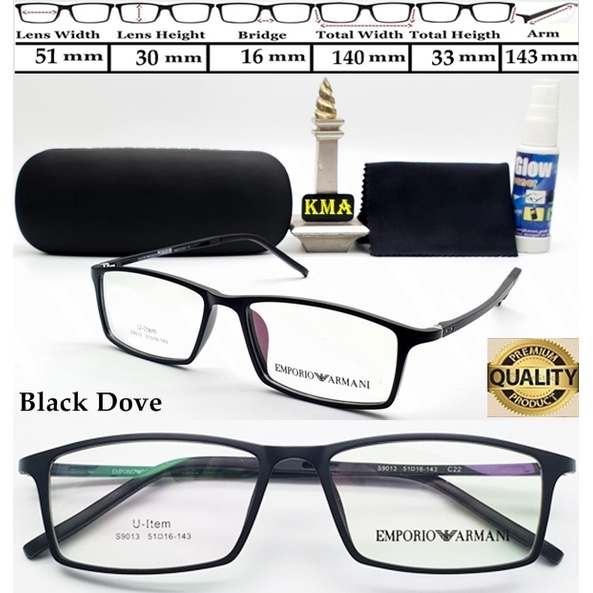 9013. Frame kacamata elastis minus unisex kacamata minus