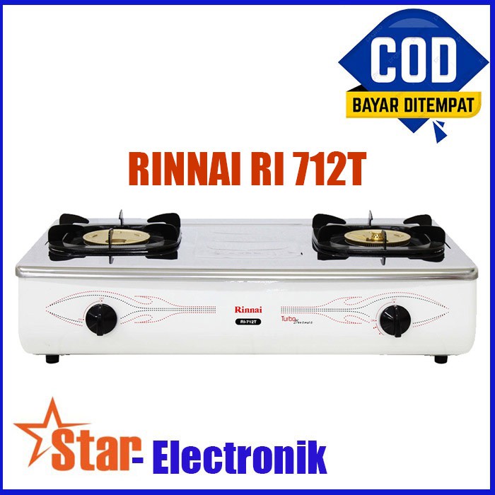 Jual Rinnai Ri 712t Kompor Gas 2 Tungku Body Jumbo Stenlies Steel Shopee Indonesia