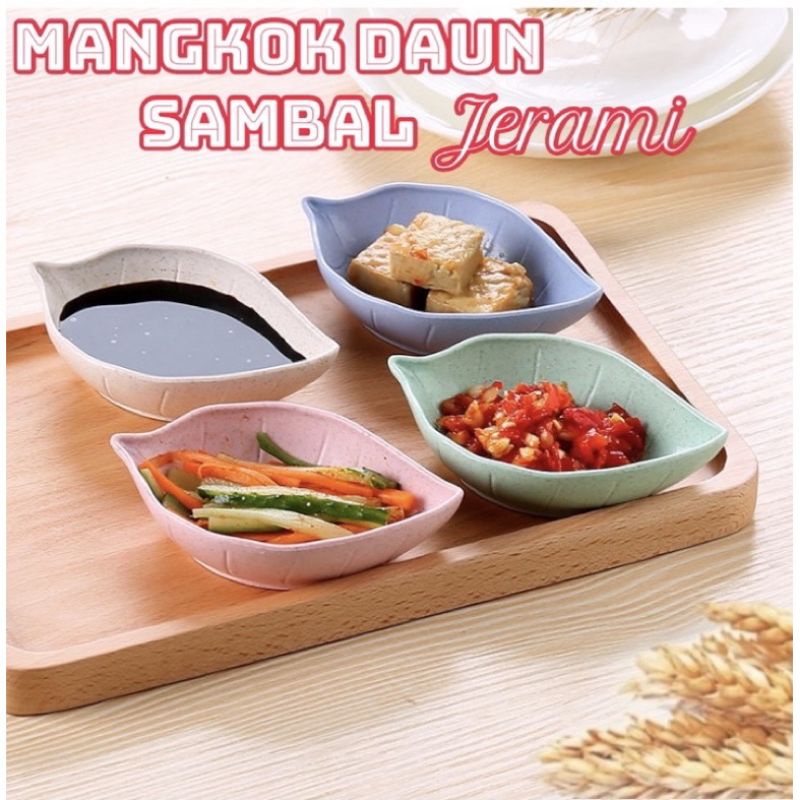 Mangkok Daun Import / Mangkok Sambal / Mangkok Sambel / Mangkuk Sambal /Mangkok kecil sambal