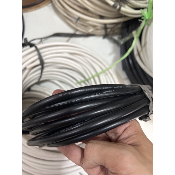 kabel nymhy kitani 2x1.5mm kabel serabut tembaga asli