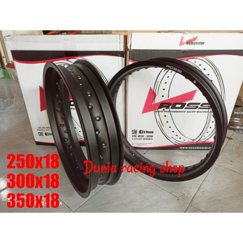 Velg Rossi 250 300 350 18 Velg ring 18 Sepasang depan belakang