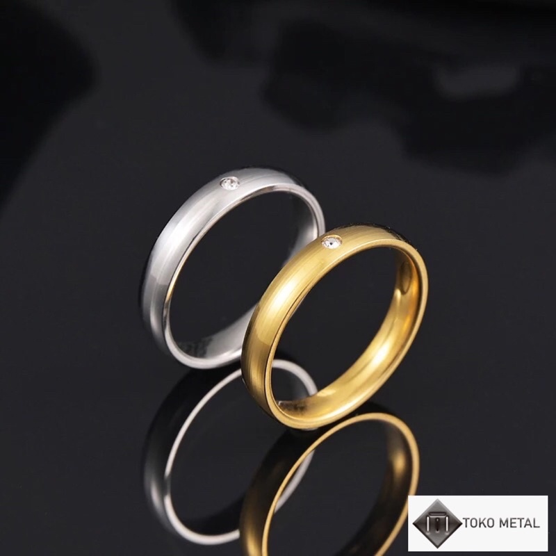 COD✔️ CINCIN TITANIUM MATA 1 COUPLE WANITA &amp; PRIA [TOKO METAL]