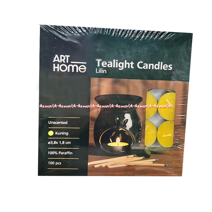 Kris Citronella Tealight 100pcs Lilin Untuk Membakar Minyak Aromaterapi Candle Kuning  Arthome Tealight Candles Unscented Art Home