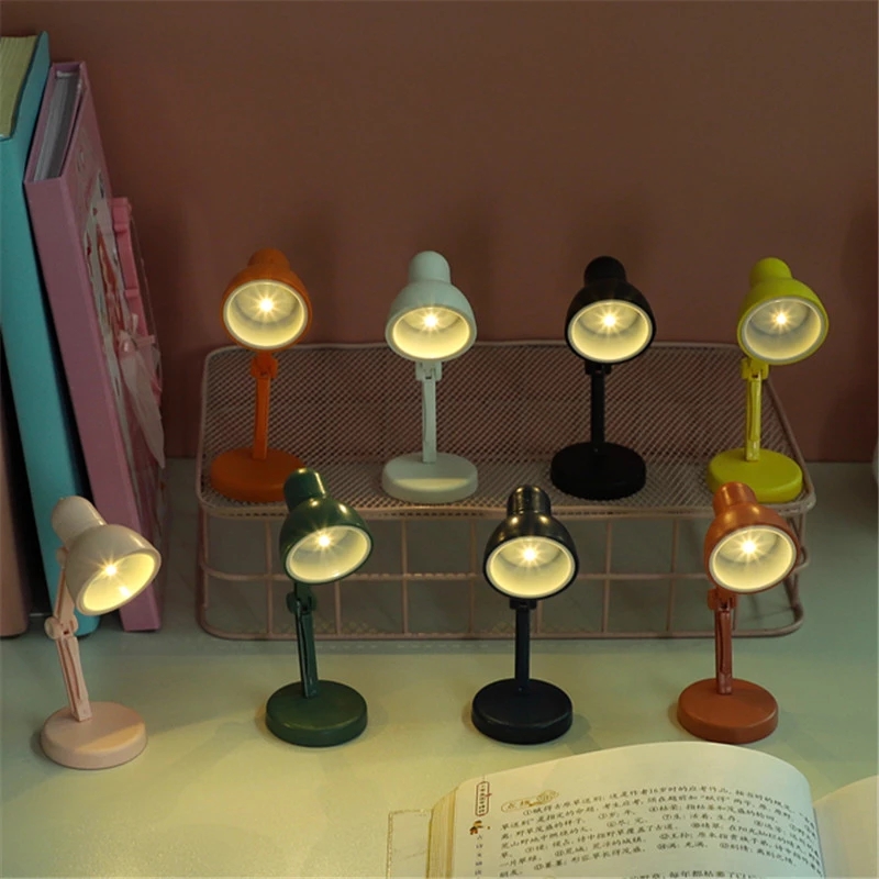 Mini  LED Night Clip Light / Novelty Flexible Clip Desk Reading Book Lamp /  Portable Travel Desk Lamp Night Lights