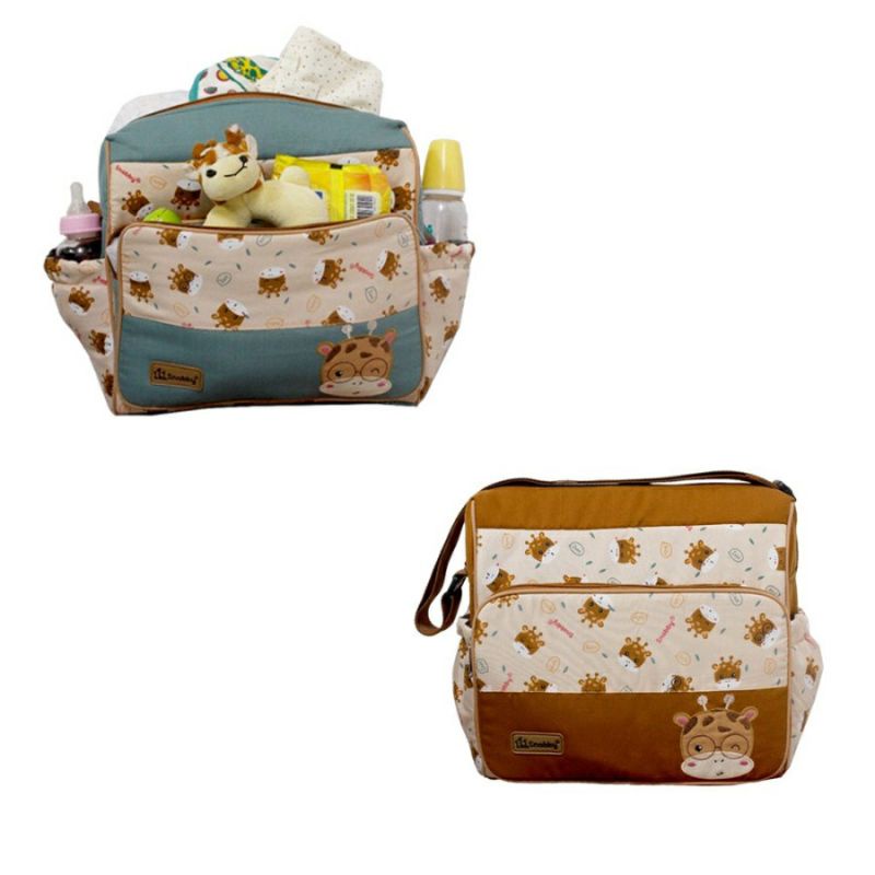 Snobby Tas Bayi Medium Saku Bordir Twiza Series - TPT 6973 /