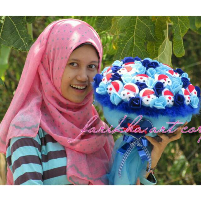 Buket Boneka Doraemon