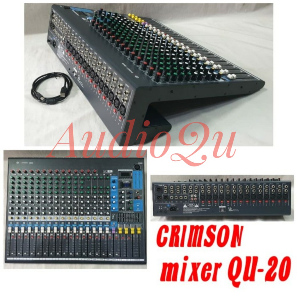 Mixer Audio Crimson QU20/ QU 20 Premium Bluetooth 4AUX 20Channel