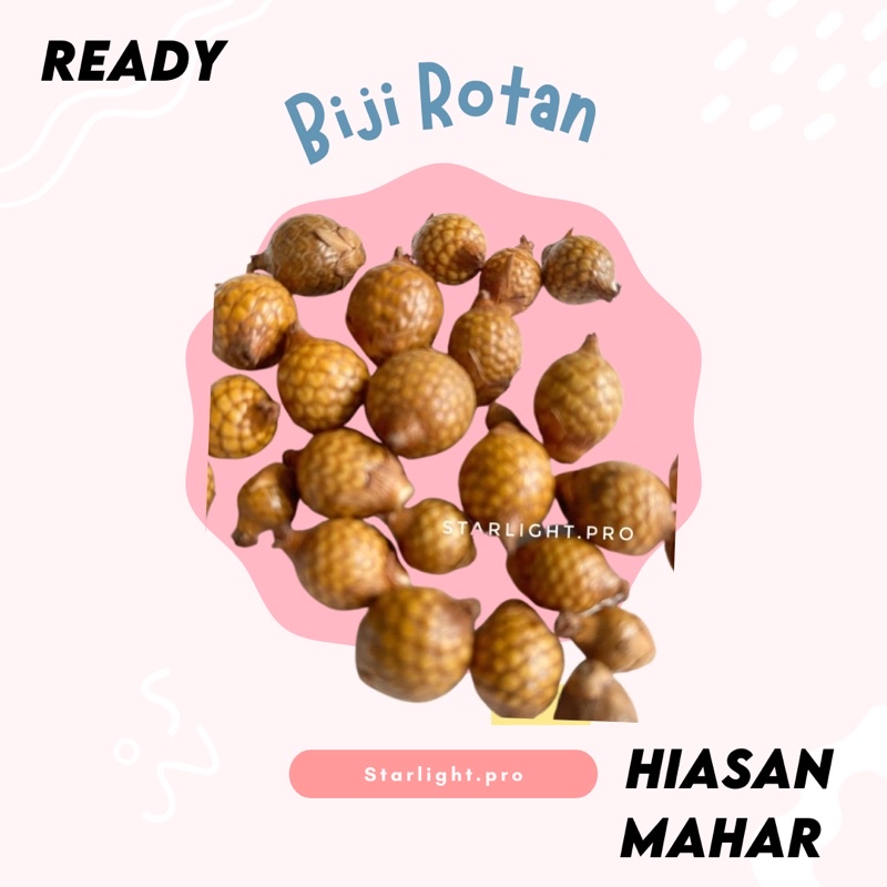 BIJI ROTAN MAHAR PERNIKAHAN PERKAWINAN BAHAN CRAFT BAHAN MAHAR RUSTIC DEKORASI RUSTIC
