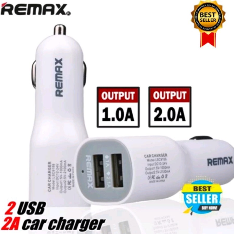 Batok Saver / Car Charger REMAX 3 USB 2 USB PORT 4.2A RCC304 RCC-304