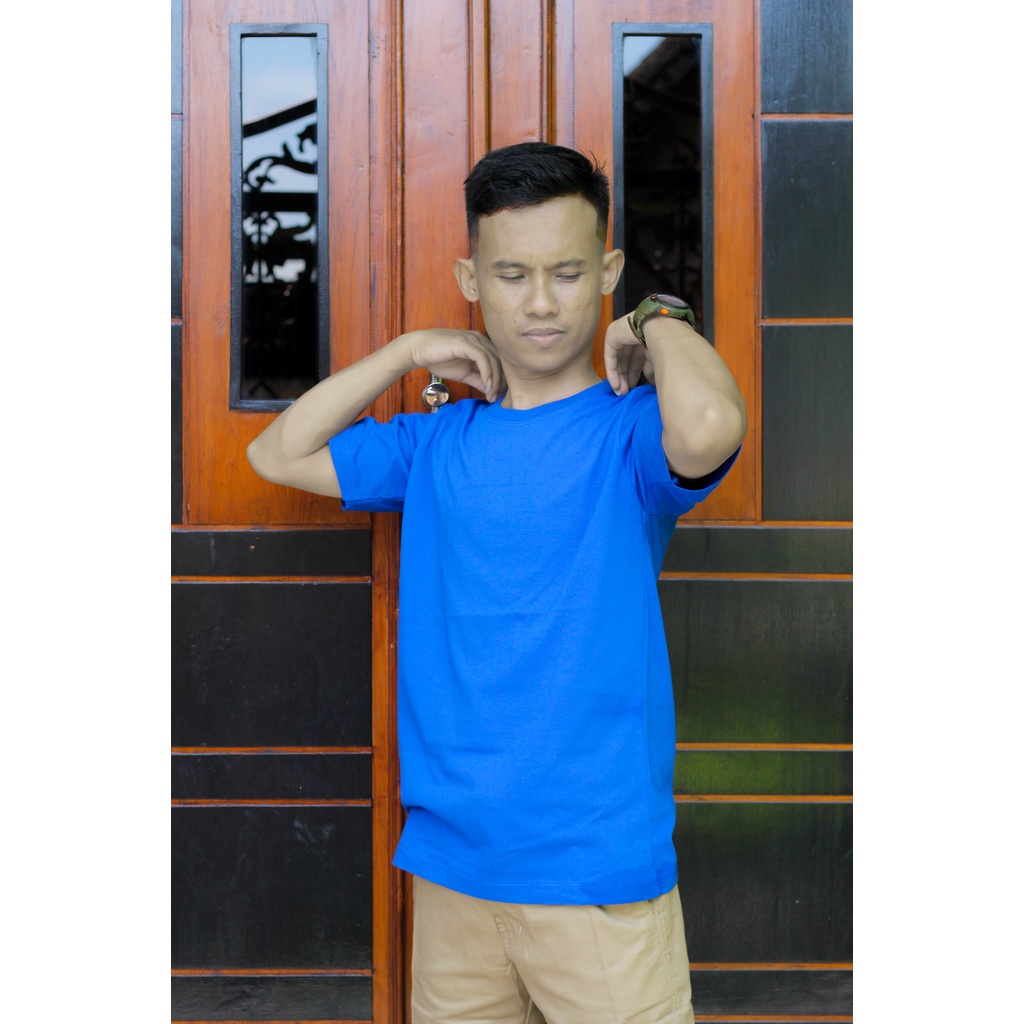 Kaos Polos Premium (Warna Biru Benhur)