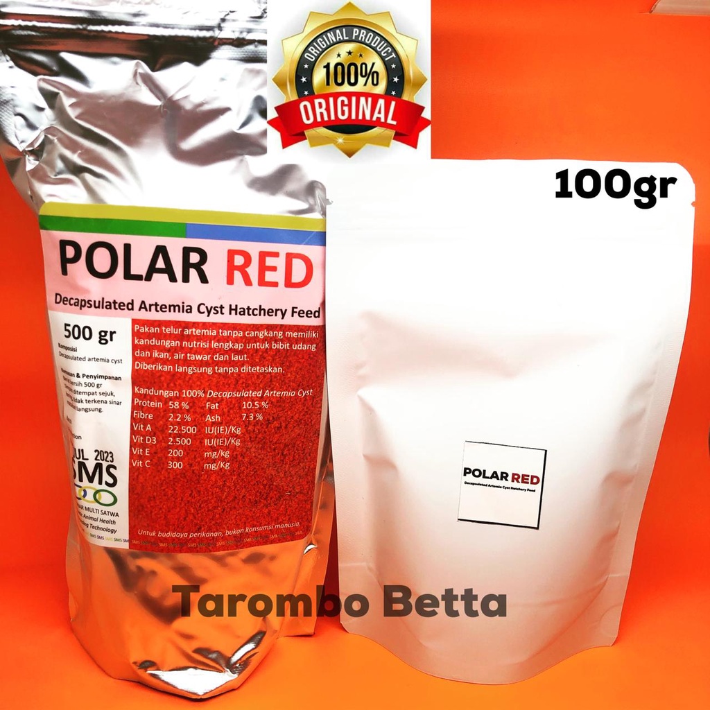 Polar Red 100 Gram Artemia Instant Polared 100gr 100gram gr