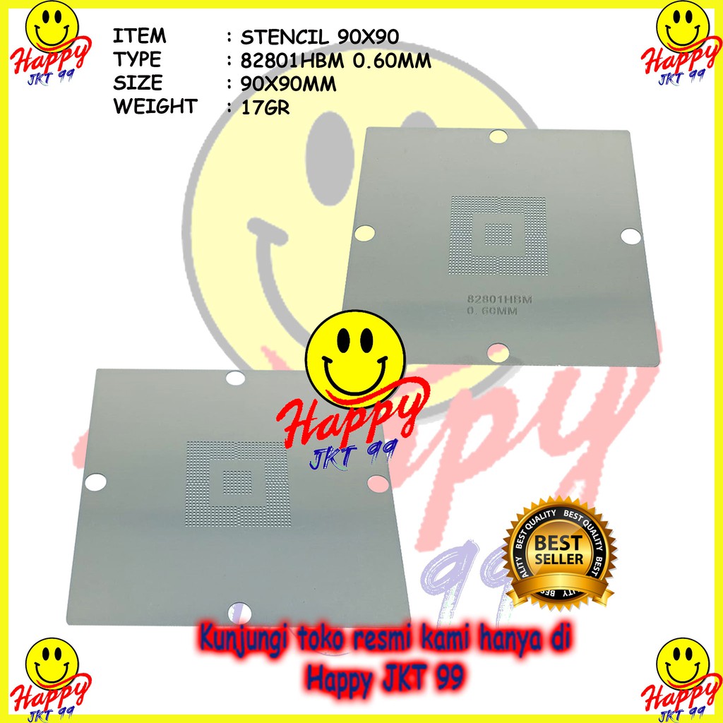 [ HAPPY JKT 99 ] STENCIL 90X90 82801HBM 82801 HBM