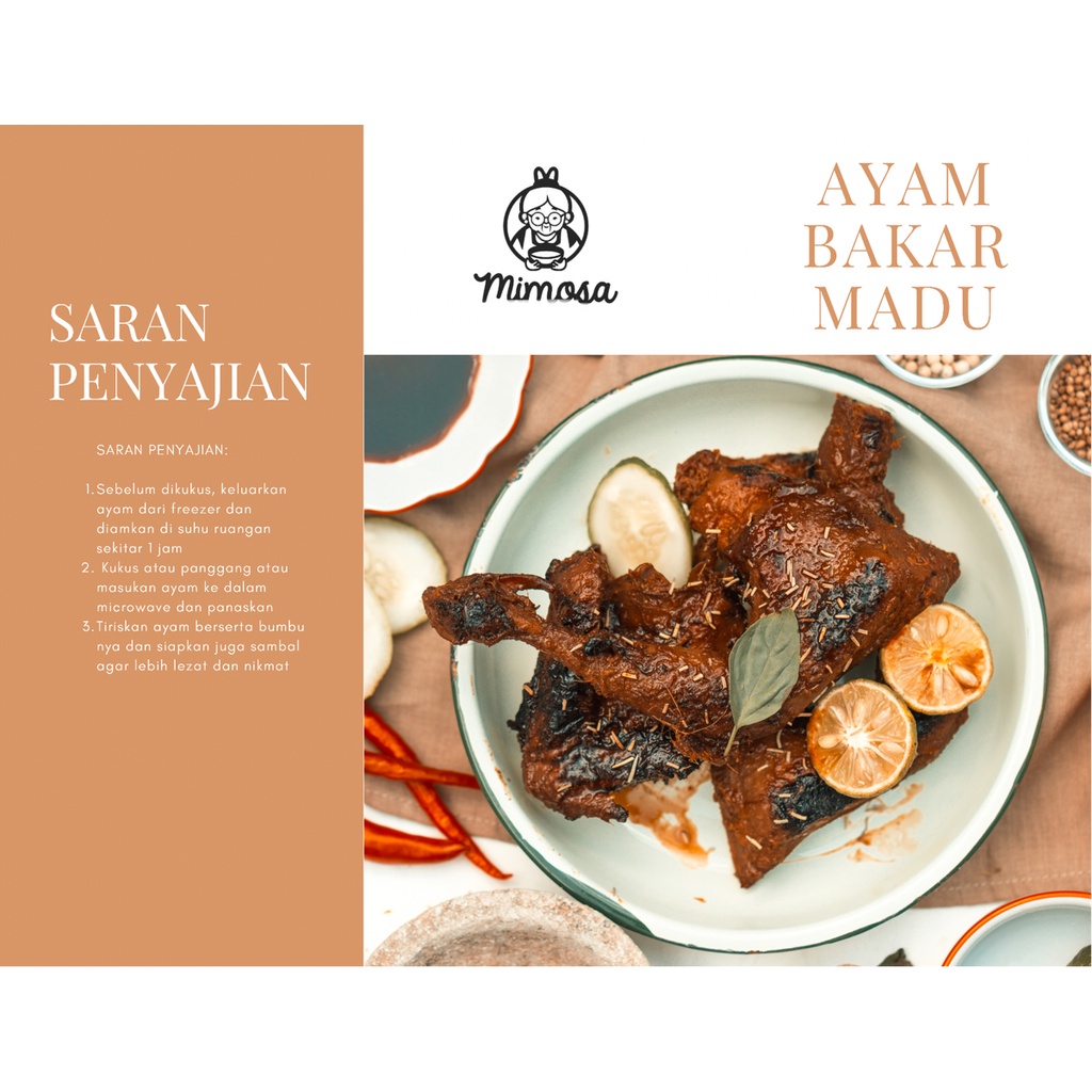 

MIMOSA AYAM BAKAR MADU YANG LEZAT (MAKANAN BEKU / FROZEN)
