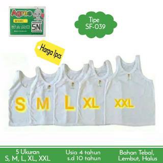 ATB Kaos Dalam Anak Laki2 Agree (SF 019 , SF 039 , SF 040 , SF 041 , SGST 01) / Singlet Anak / Kaos Kutang / Daleman Anak Cowok Tebal Katun Paling Murah