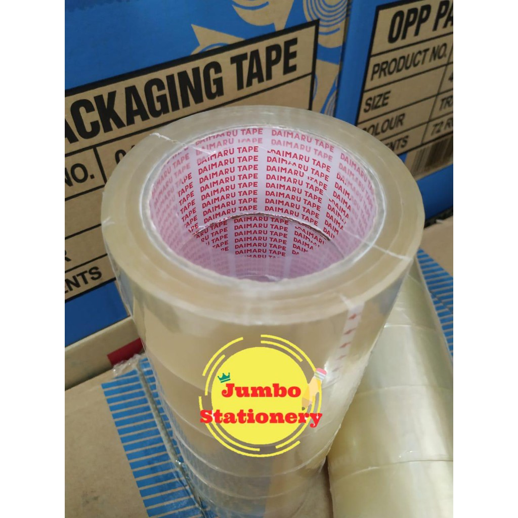 Lakban Daimaru 2&quot; (48mm x 90yard) / selotip / solasi / solatip - Bening