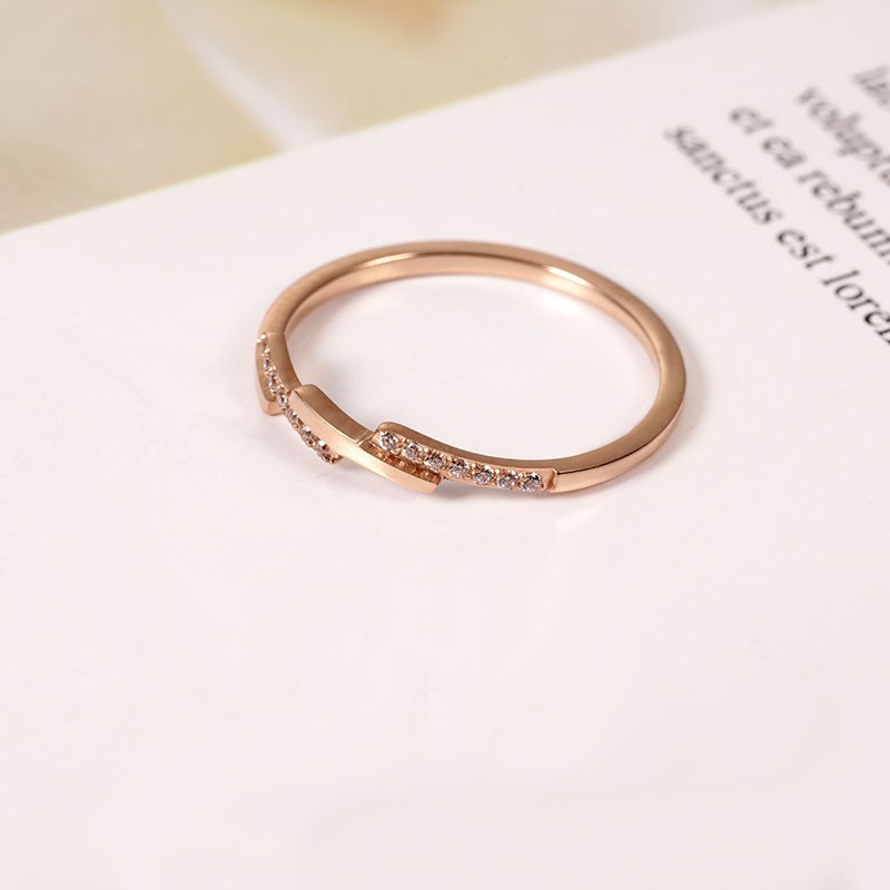 Cincin Titanium Mini Korea Wanita CK111 warna bisa untuk cincin kawin nikah fashion simple