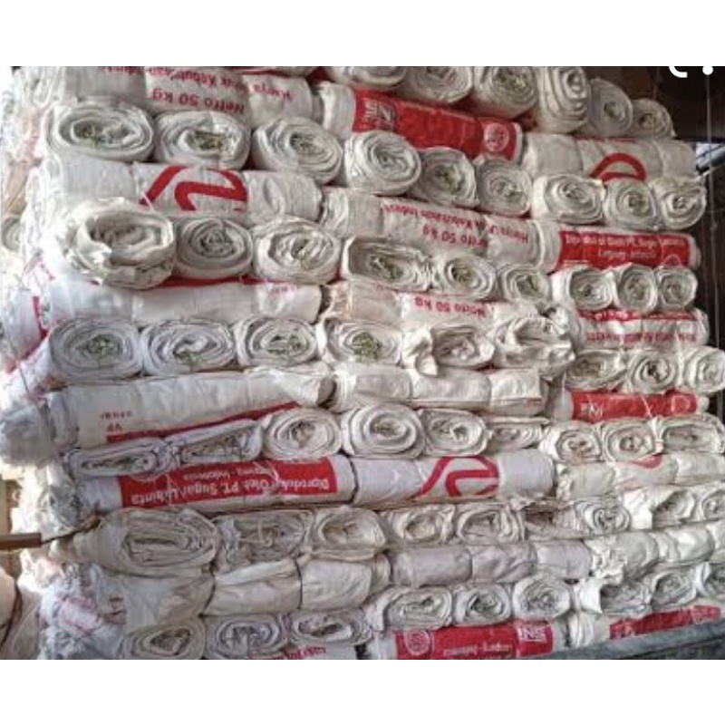 karung bekas/sak bekas/sekali pakai/karung gula 50kg/beras 25kg dan 50kg