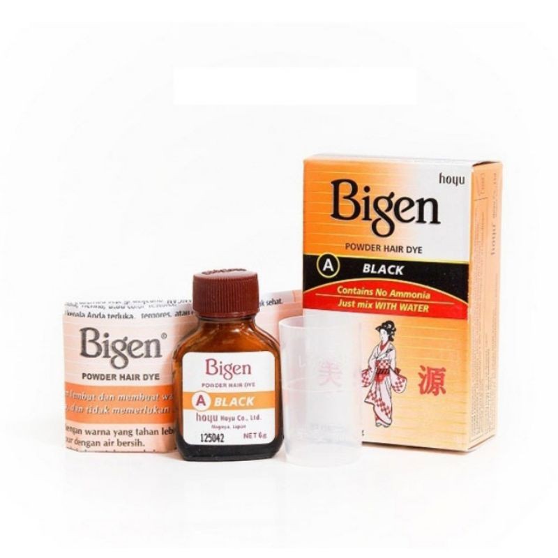 BIGEN SEMIR RAMBUT BLACK // pewarna rambut bigen hitam