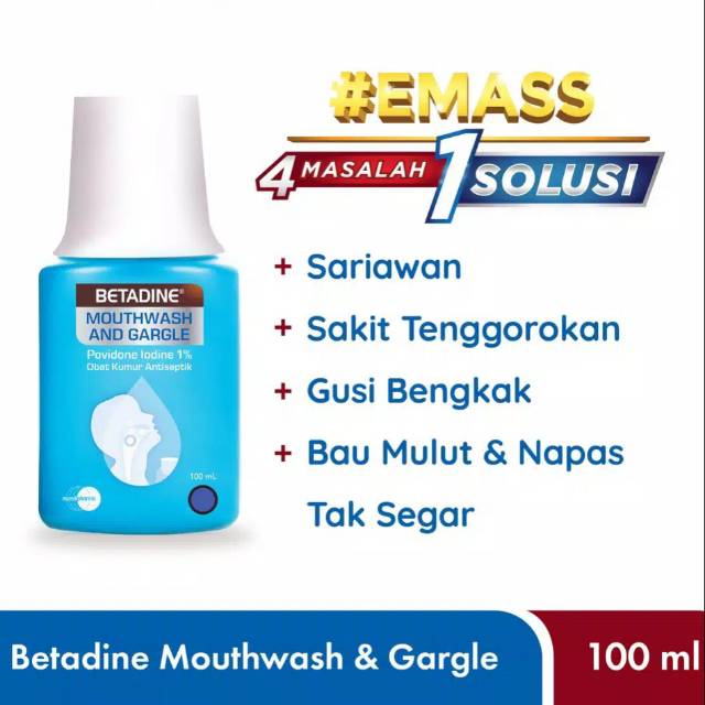 Jual Betadine Obat Kumur 100ml / Mouth Wash | Shopee Indonesia