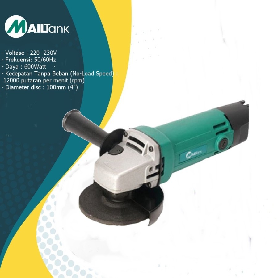 MAILTANK Mesin Gerinda Tangan Angle Grinder Mailtank SH05 600 Watt