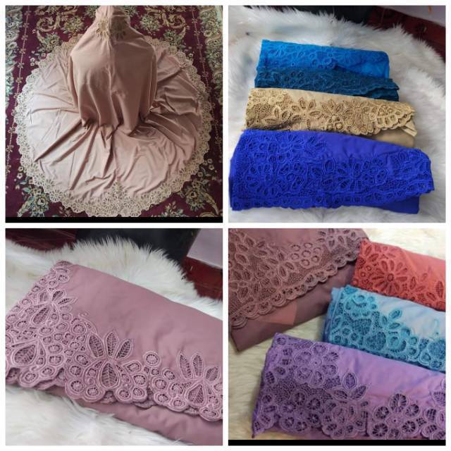 Mukena Kerancang Bordir Padang / Telekung Melayu