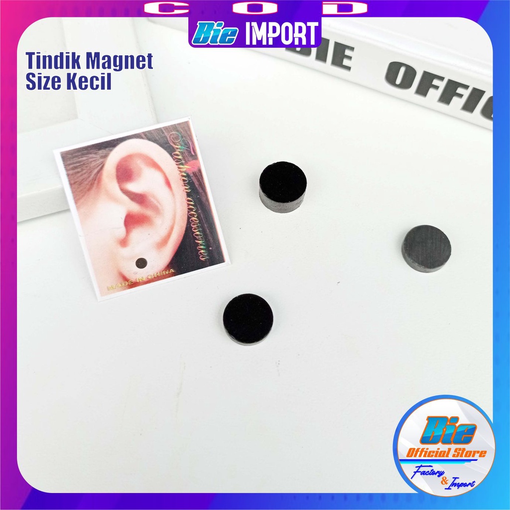 Tindik Magnet Bulat Kecil Impor Best Seller