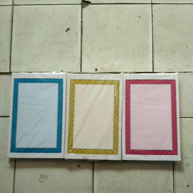 

Blanko Kertas Piagam Sertifikat Kartu Tik ukuran Folio isi 100 sheets.