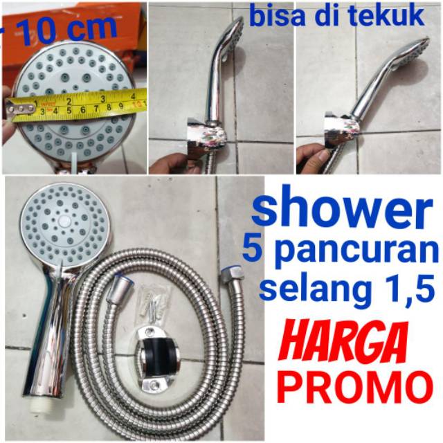 shower mandi 5 pancuran 10cm  PROMO TERMURAH