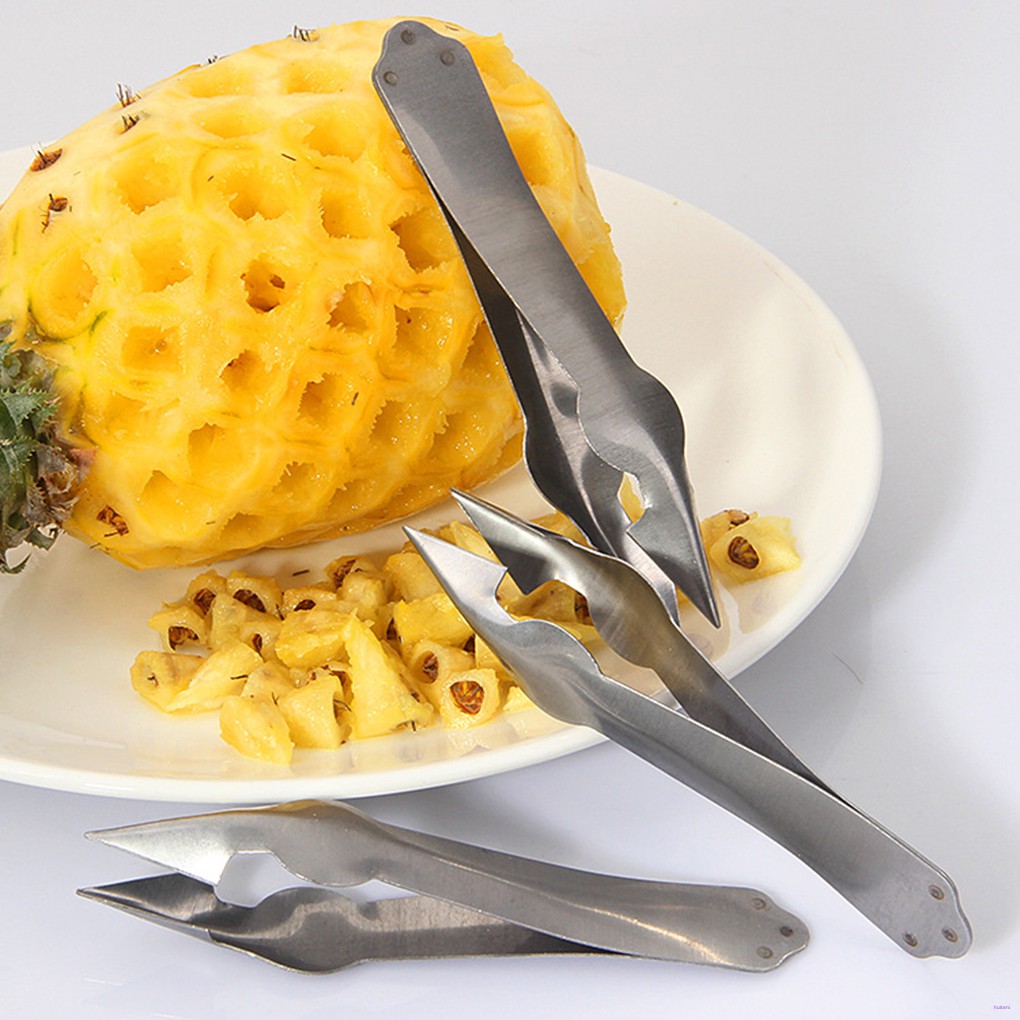 [READY STOCK] 2pcs Pineapple Eye Seed Remover Stainless Steel Pineapple Eye Peeler Kitchen Utensil Tools