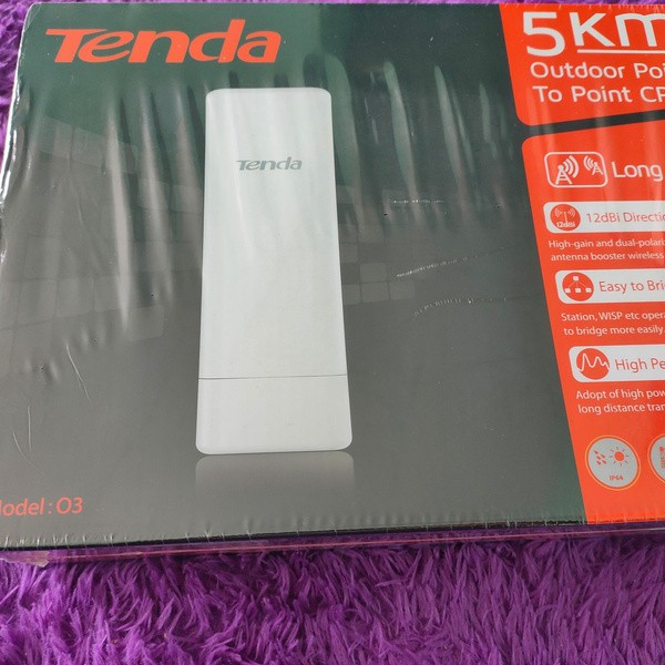 promo tenda O3 5Km Access Point Outdoor Point To Point CPE 150Mbps