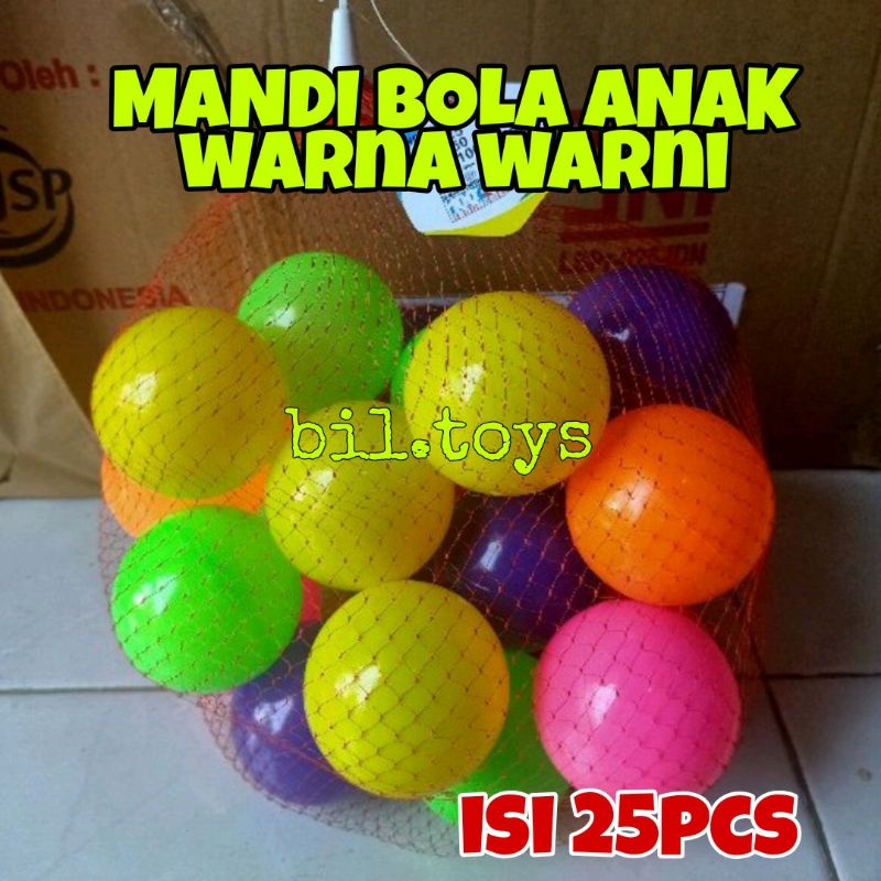 SH 25 mainan anak edukasi bola isi 25pcs / mainan mandi bola isi 25pcs super bagus dan murah