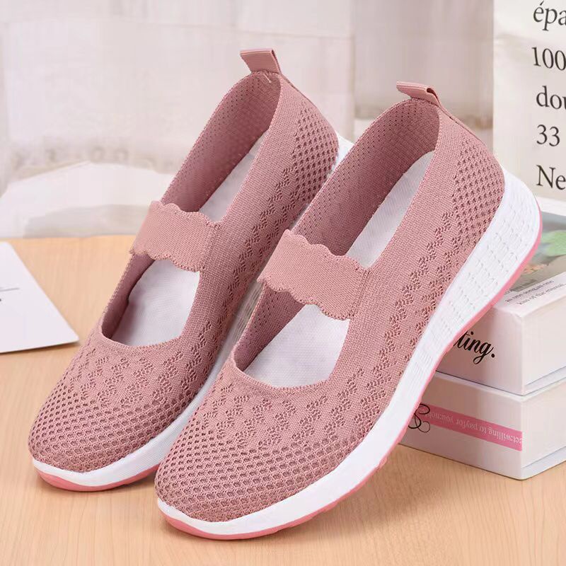 Permata  Sepatu Slip On Wanita Import JN-3527 Sepatu Wanita Premium Quality  Fliknit Shoes