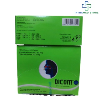 Jual Dicom Box isi 100 Tablet - Obat Pilek/ Hidung Tersumbat/ Bersin