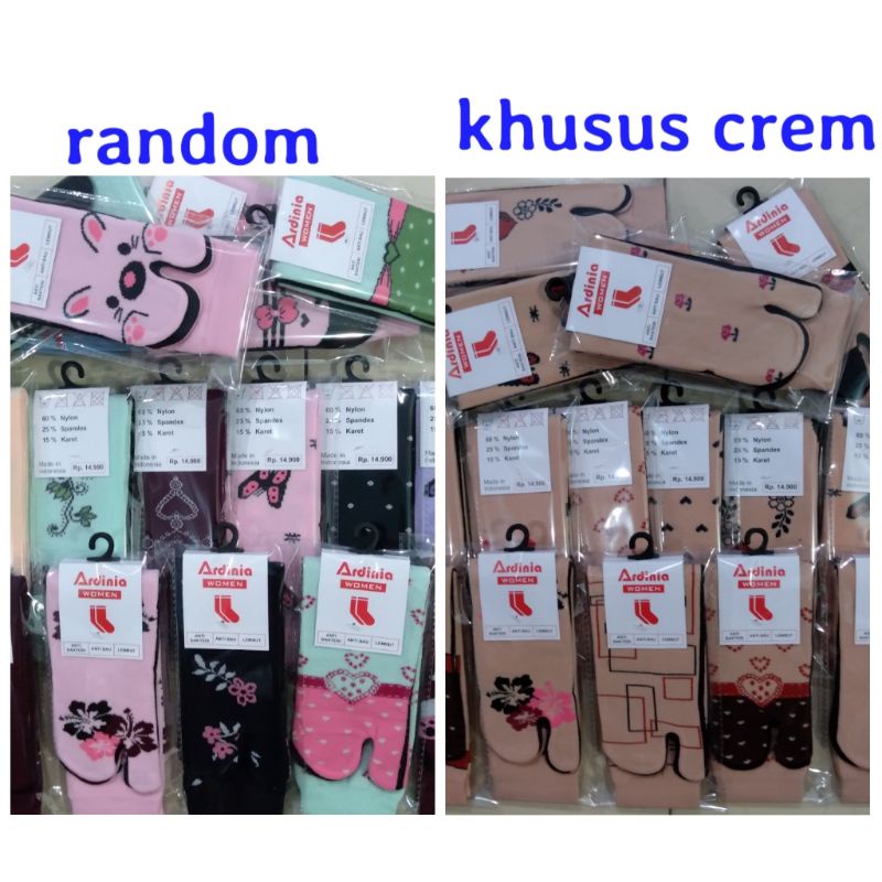 Kaos Kaki Jempol Kaos Kaki Jari Muslimah Motif Nylon Lusinan