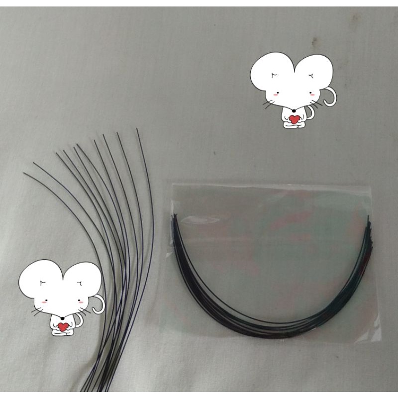kawat behel warna biru navy isi 10 pcs